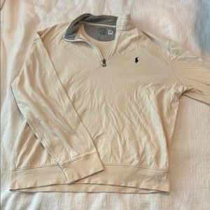 Polo by Ralph Lauren Cream Zip Up Sweater